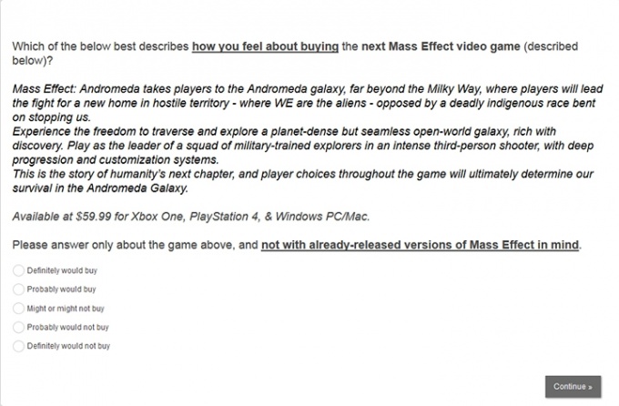 Mass Effect: Andromeda: игроки в роли пришельцев и «бесшовный» открытый мир